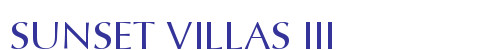 SUNSET VILLAS III