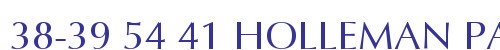 38-39 54 41 HOLLEMAN PARK